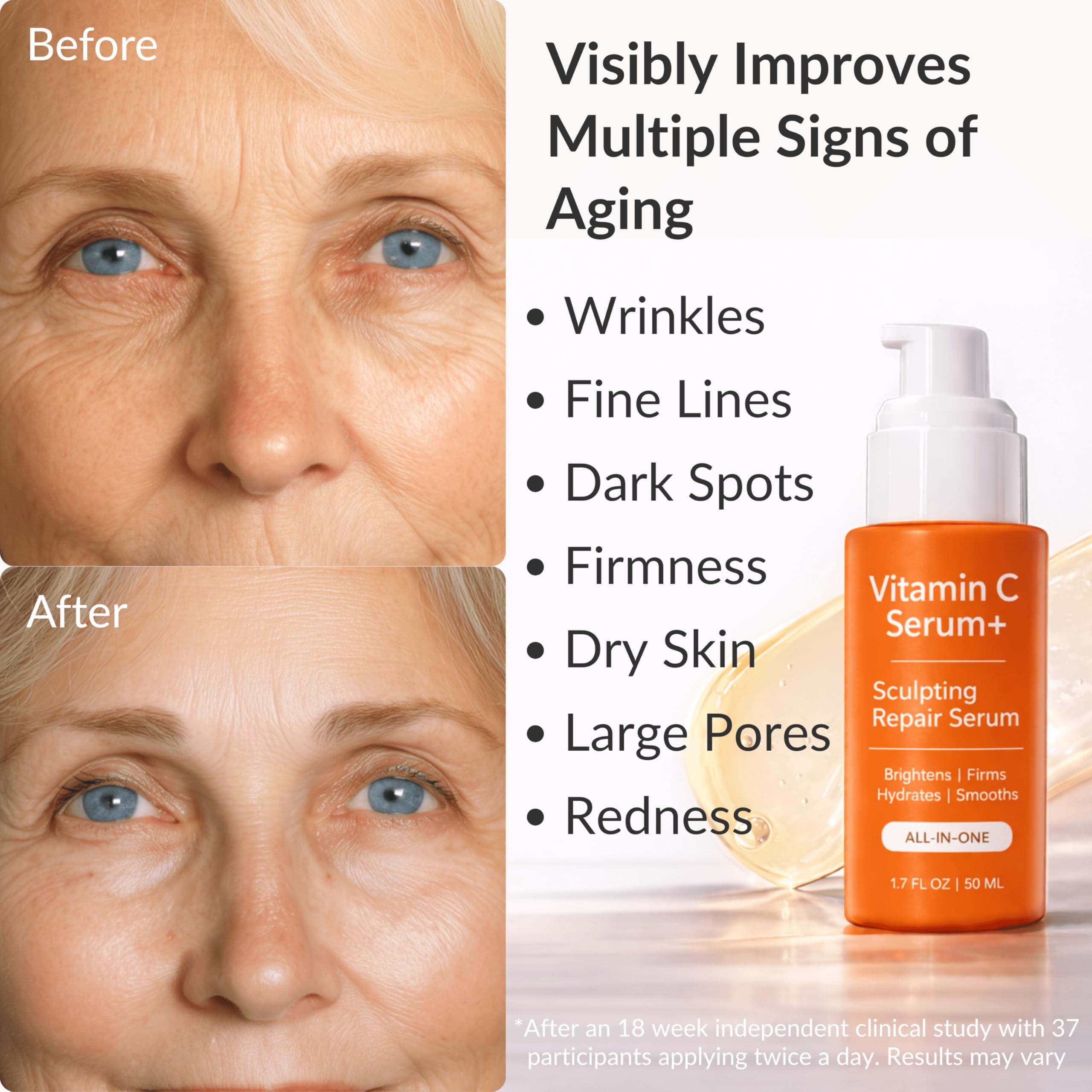 LeVaye' serum texture close-up highlighting lightweight absorption