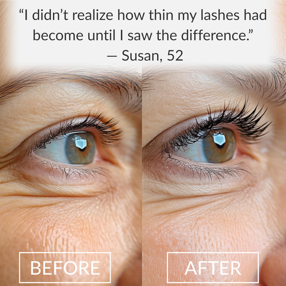 LeVaye' applicator applying serum at lash base for precise control