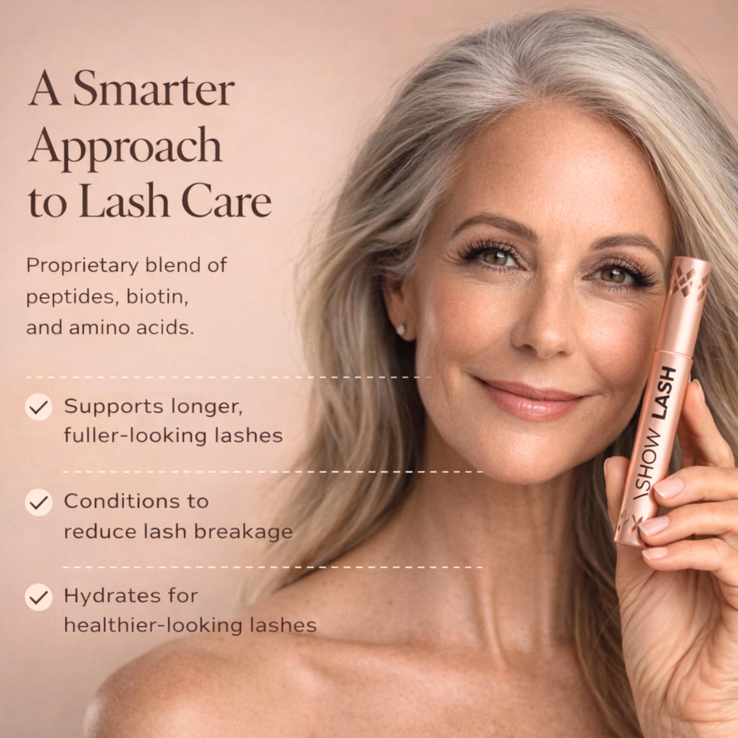 LeVaye' in-use on upper lashline showing cleaner, defined lashes