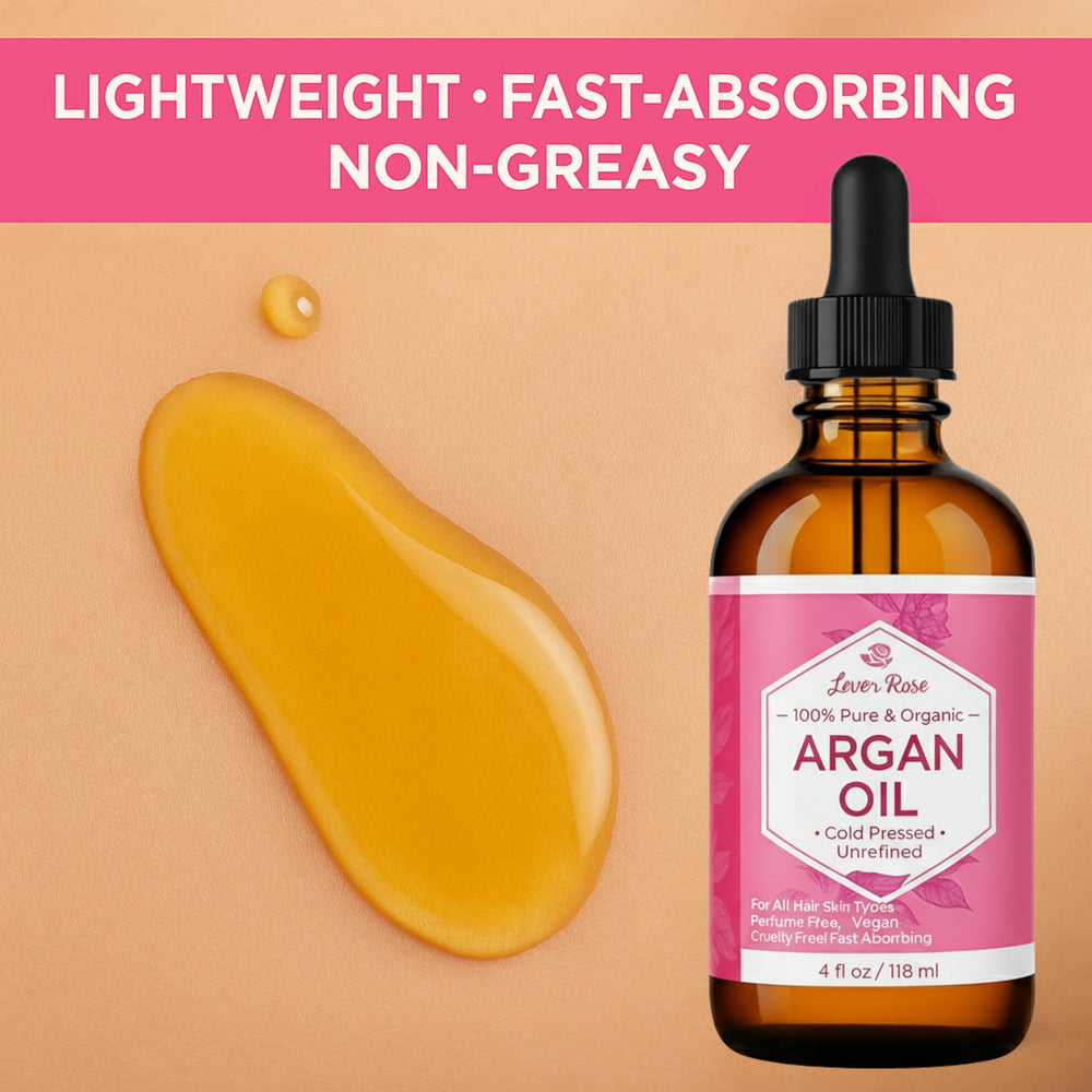 Leven Rose applying argan oil to face for lightweight hydration benefit