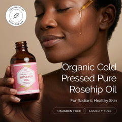 Leven Rose dropper dispensing oil, demonstrates precise easy application