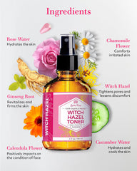 Leven Rose rose petals with toner highlighting natural floral extract