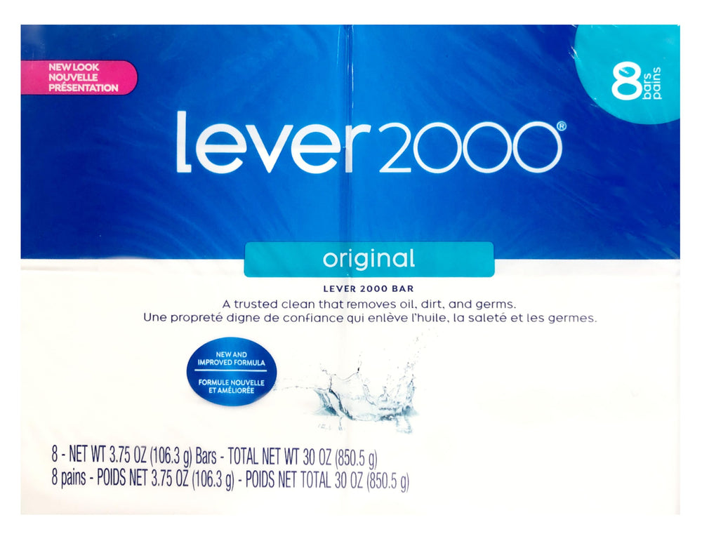 Lever 2000 ingredients label close-up highlighting key moisturizing components