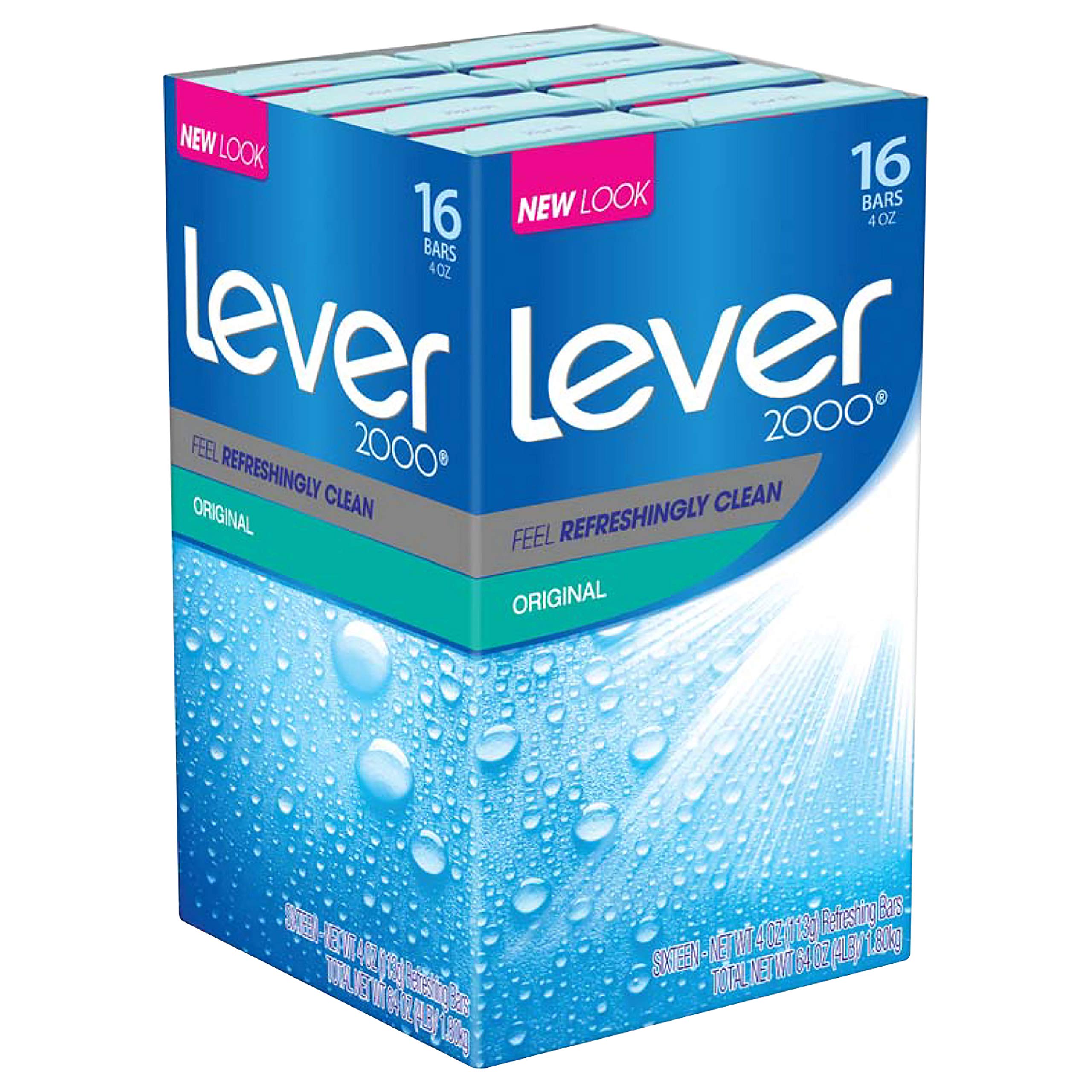 Lever 2000 front packaging showing multi-bar value and fresh scent