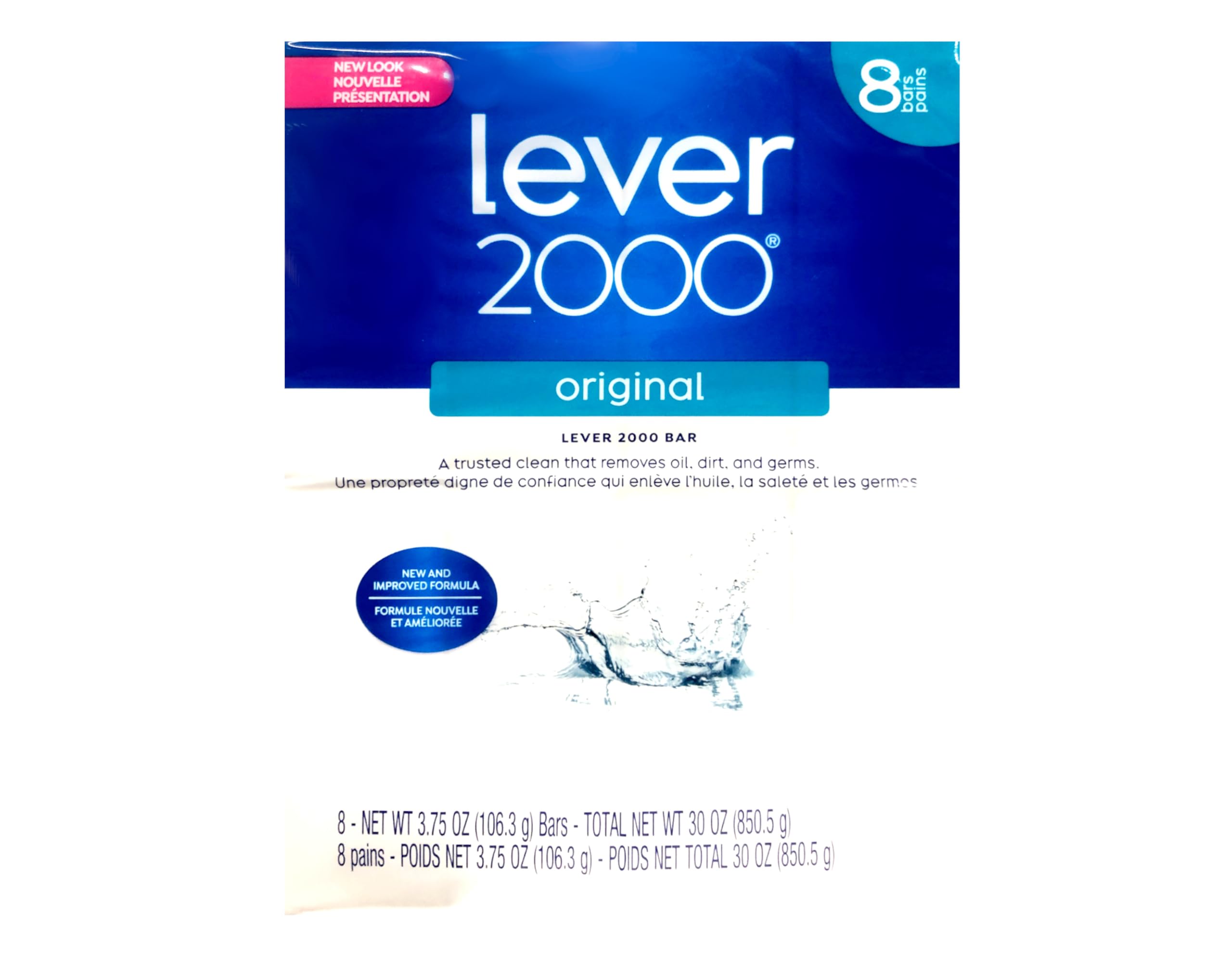 Lever 2000 single bar close-up showing texture and classic Original scent formulation