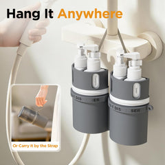 LEVOGO interior view of four 55ml bottles inside silicone case, prevents spills and keeps order