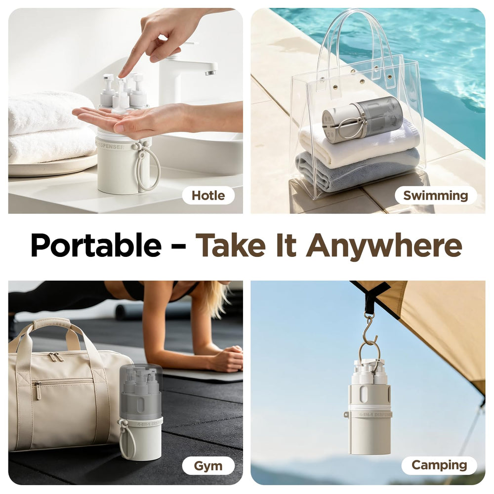 LEVOGO hand holding kit demonstrating compact, space-saving portability