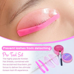 Libeauty glue balm tube close-up highlighting peach scent and controlled tack