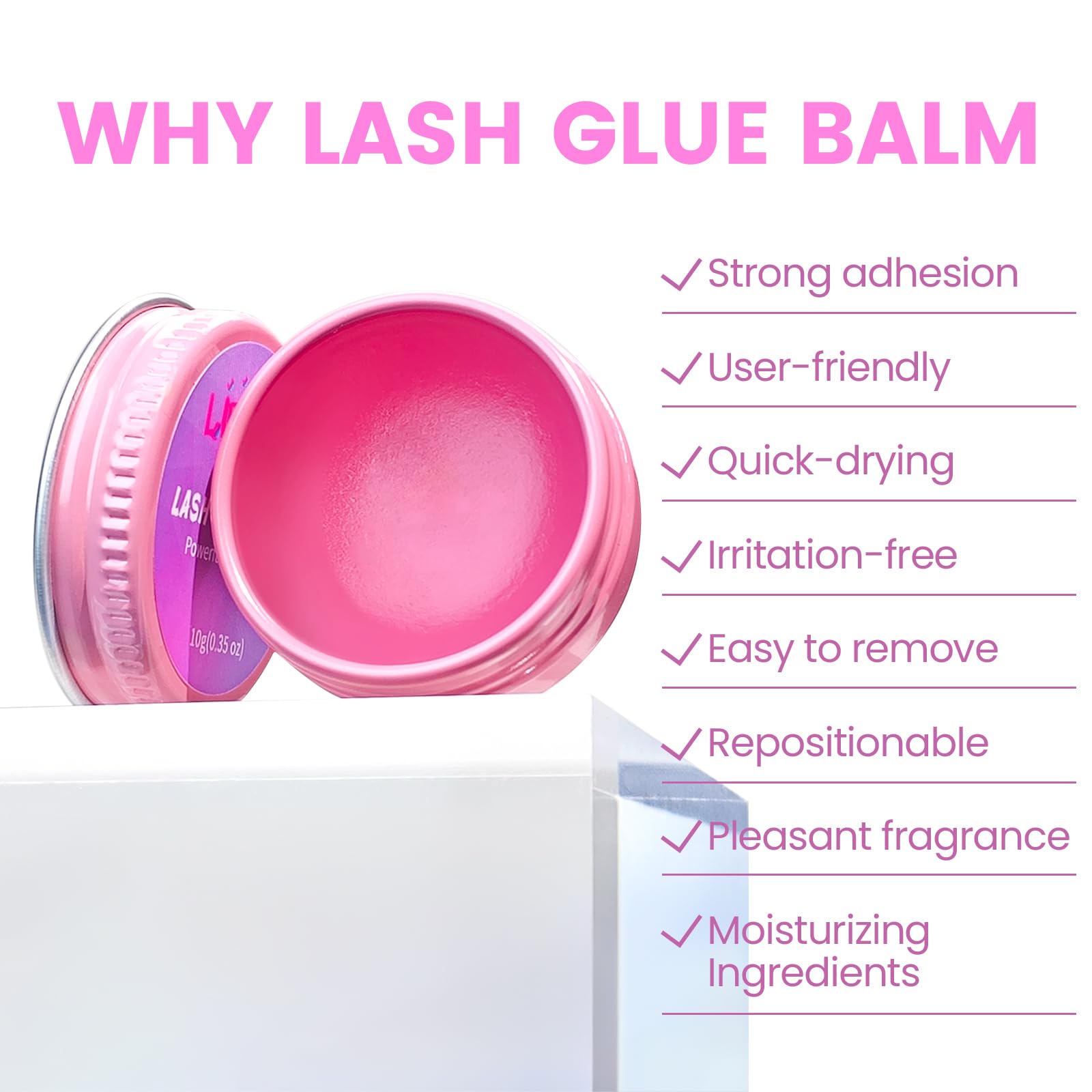 Libeauty lash lift ribbon in hand demonstrating secure hold during processing