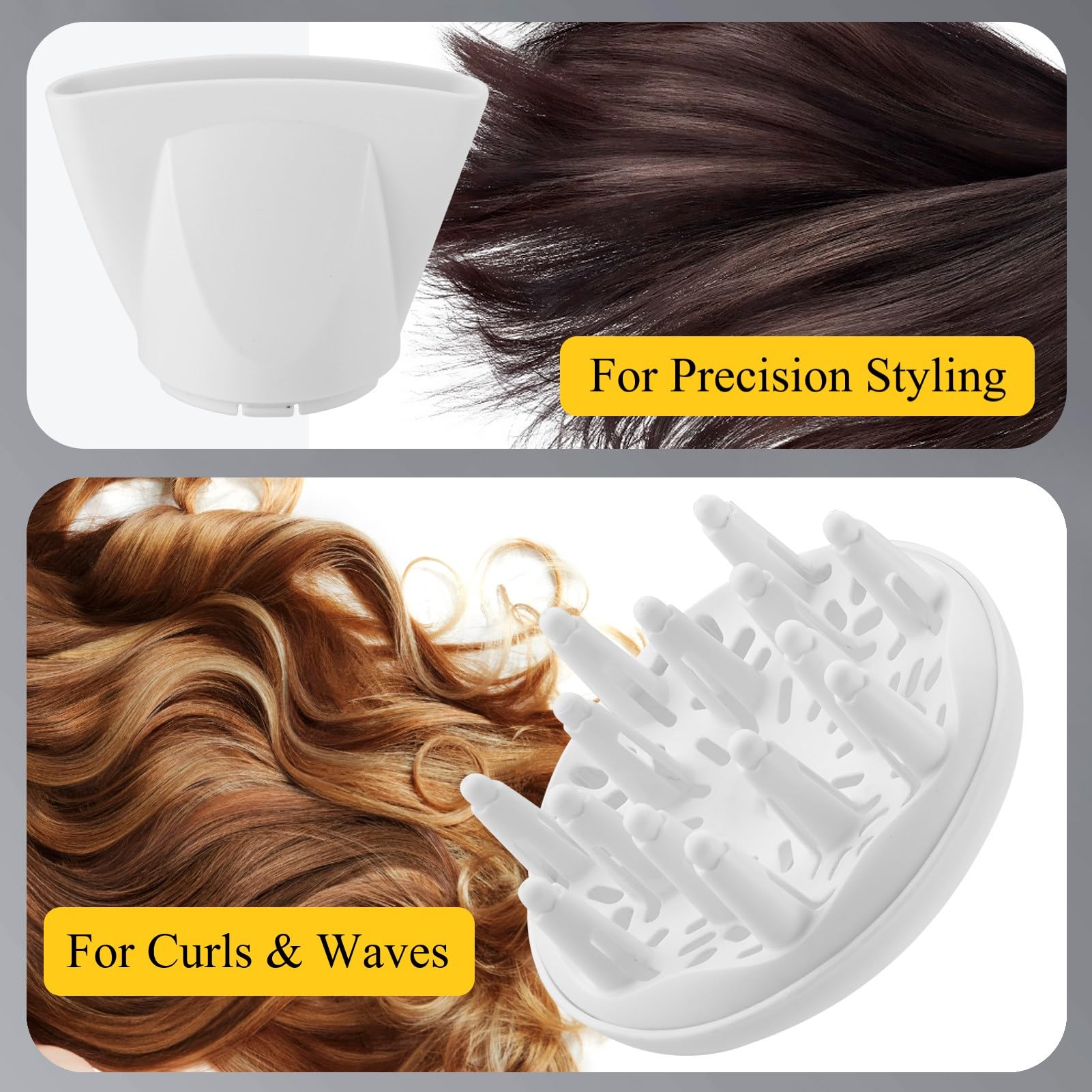 Licoseam diffuser attached to enhance curls and reduce frizz