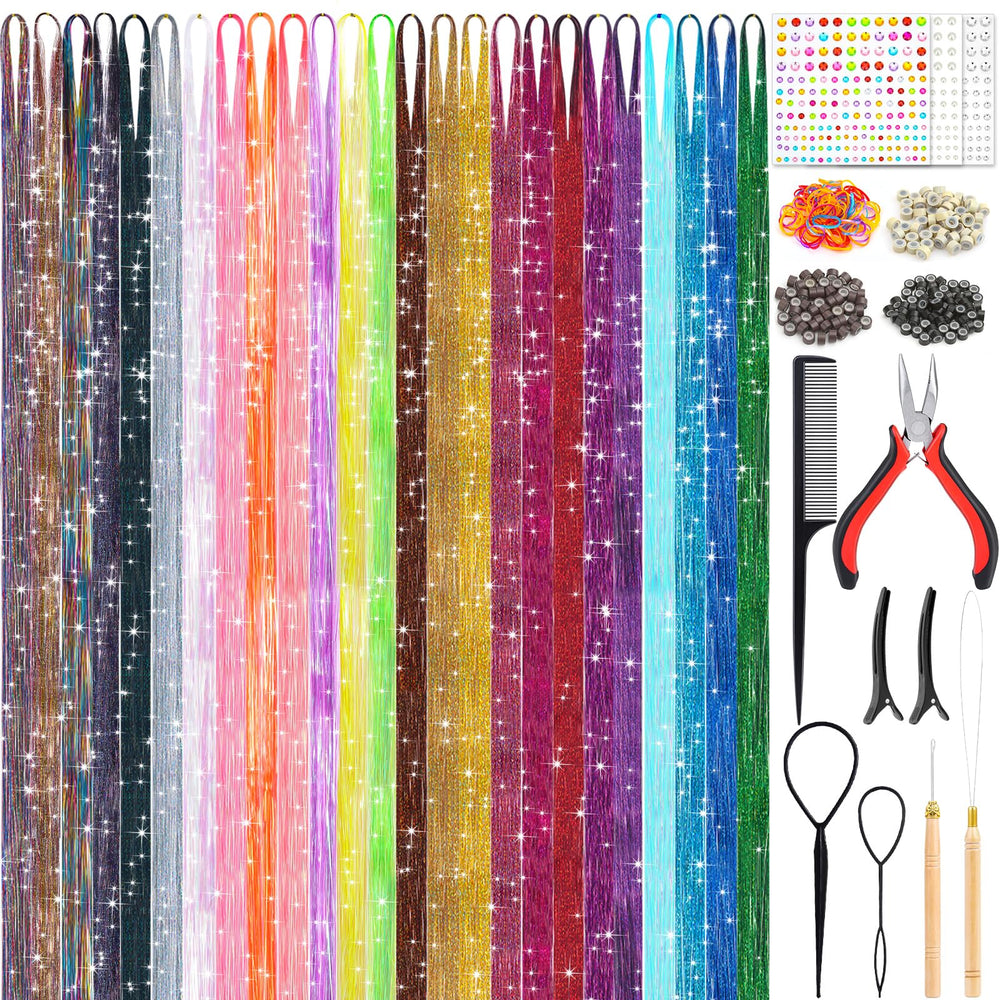 LifeisLuck front packaging showing 25 colors and included tools for easy styling
