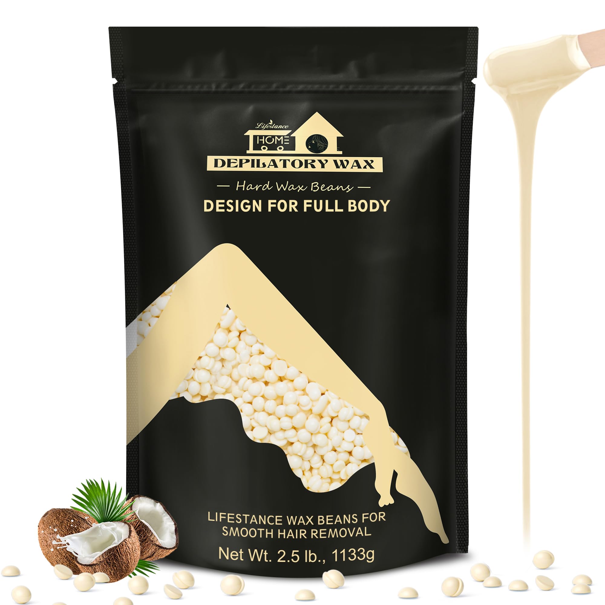 Lifestance front packaging showing cream wax beads and value pack benefit