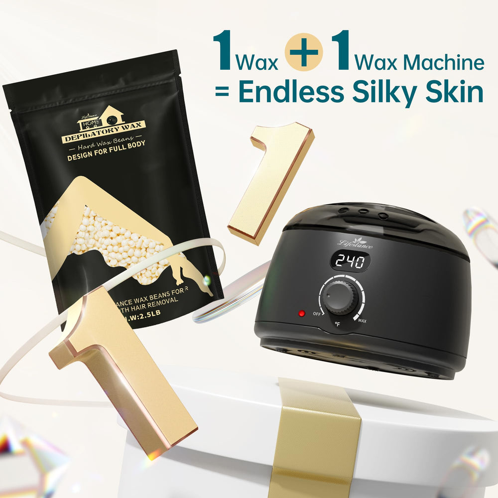 Lifestance home waxing setup showing salon-quality results at home