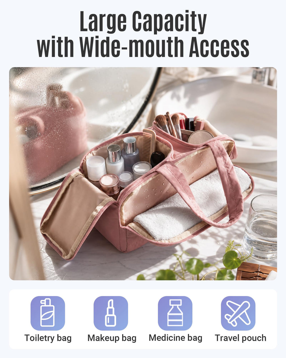 LIGHT FLIGHT handle and zipper detail for secure carry and smooth opening