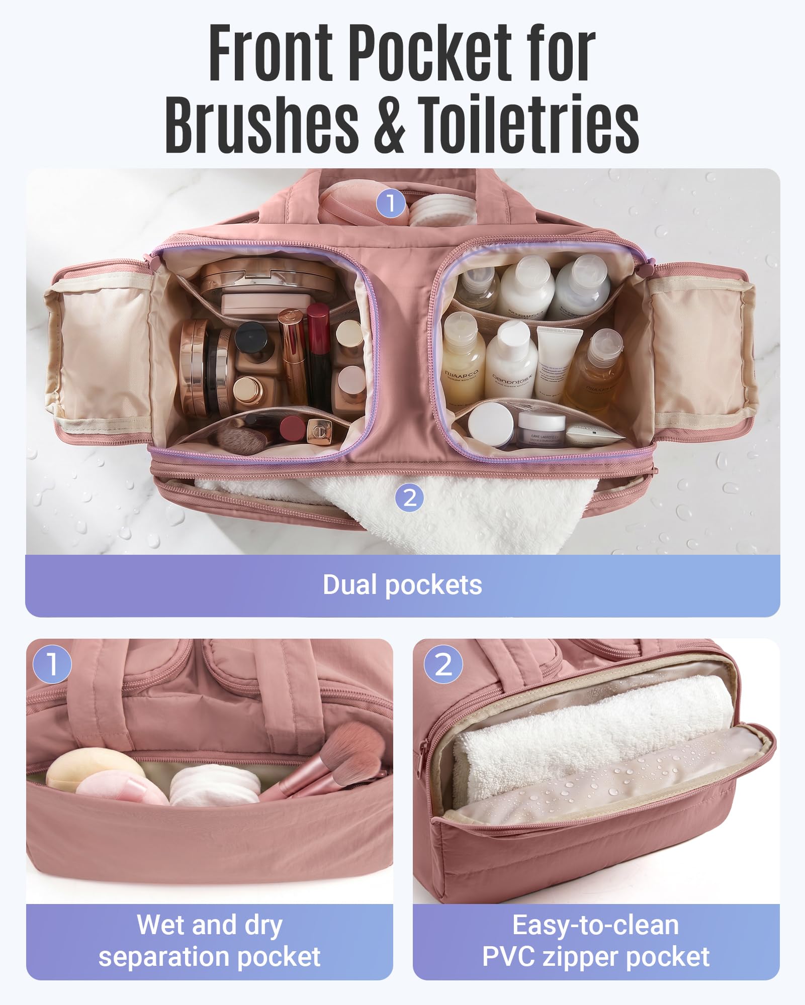LIGHT FLIGHT open wide-mouth organizer displaying compartments for fast access