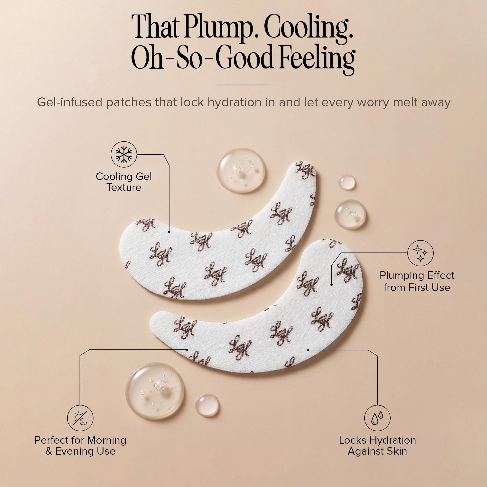 Light Heart patches on a vanity for a self-care moment and quick brightening