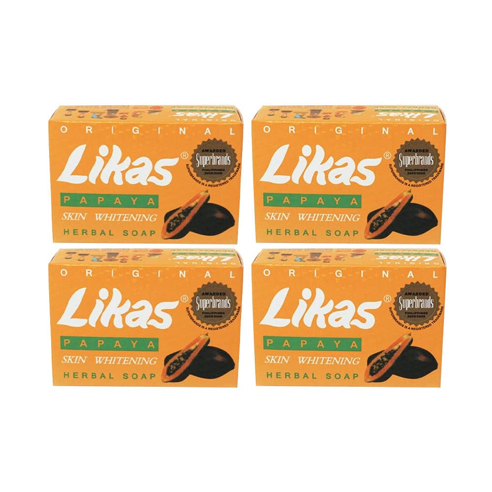 Likas soap front packaging showing four individually wrapped bars and clear labeling
