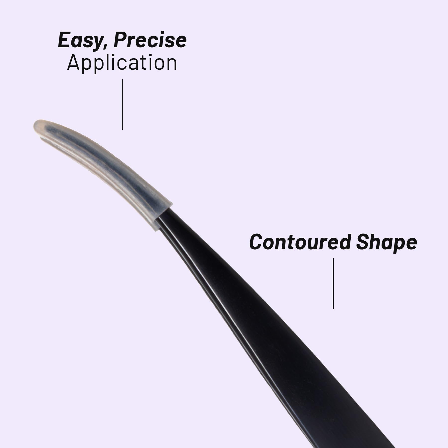 Lilac St. applicator on vanity with lashes and glue highlighting organized, professional setup
