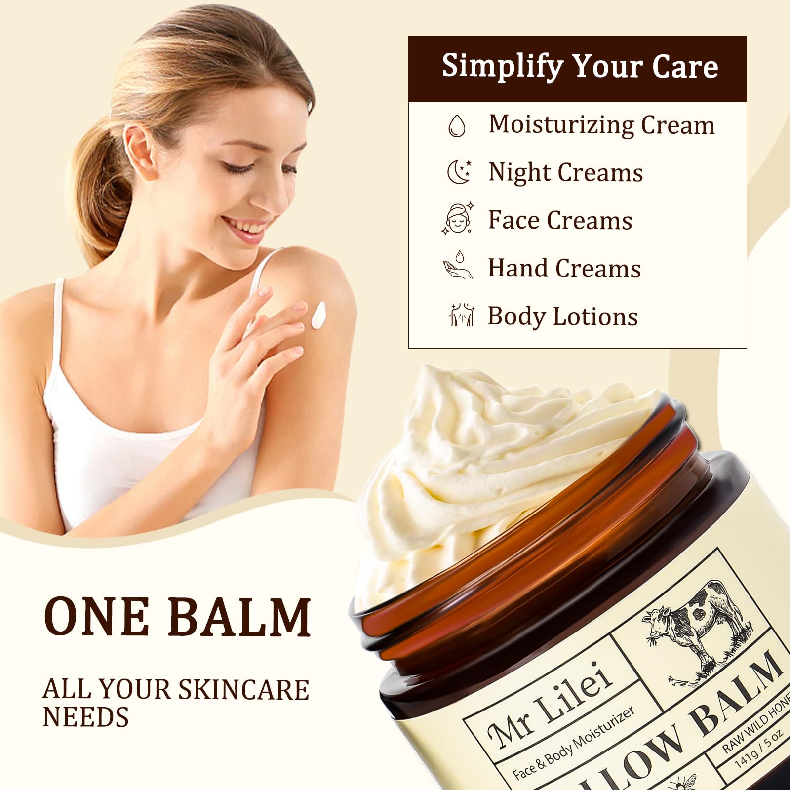 Lilei Beauty jar on bathroom counter styled to show daily skincare use