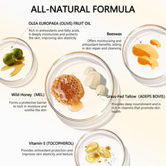 Lilei Beauty spoon with raw honey and balm highlighting natural hydration benefit