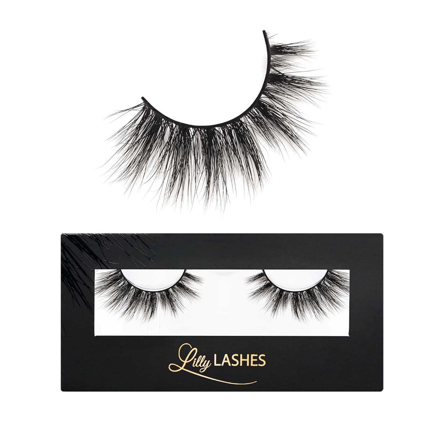 Lilly Lashes front packaging showing product and brand for easy recognition