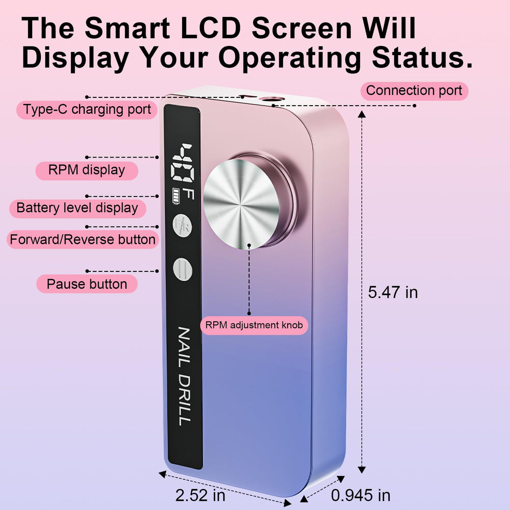 Lilonthy connected to USB charger highlighting quick recharge and long battery runtime