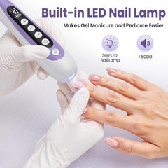 Lilonthy in use manicure demonstration showing accurate nail shaping