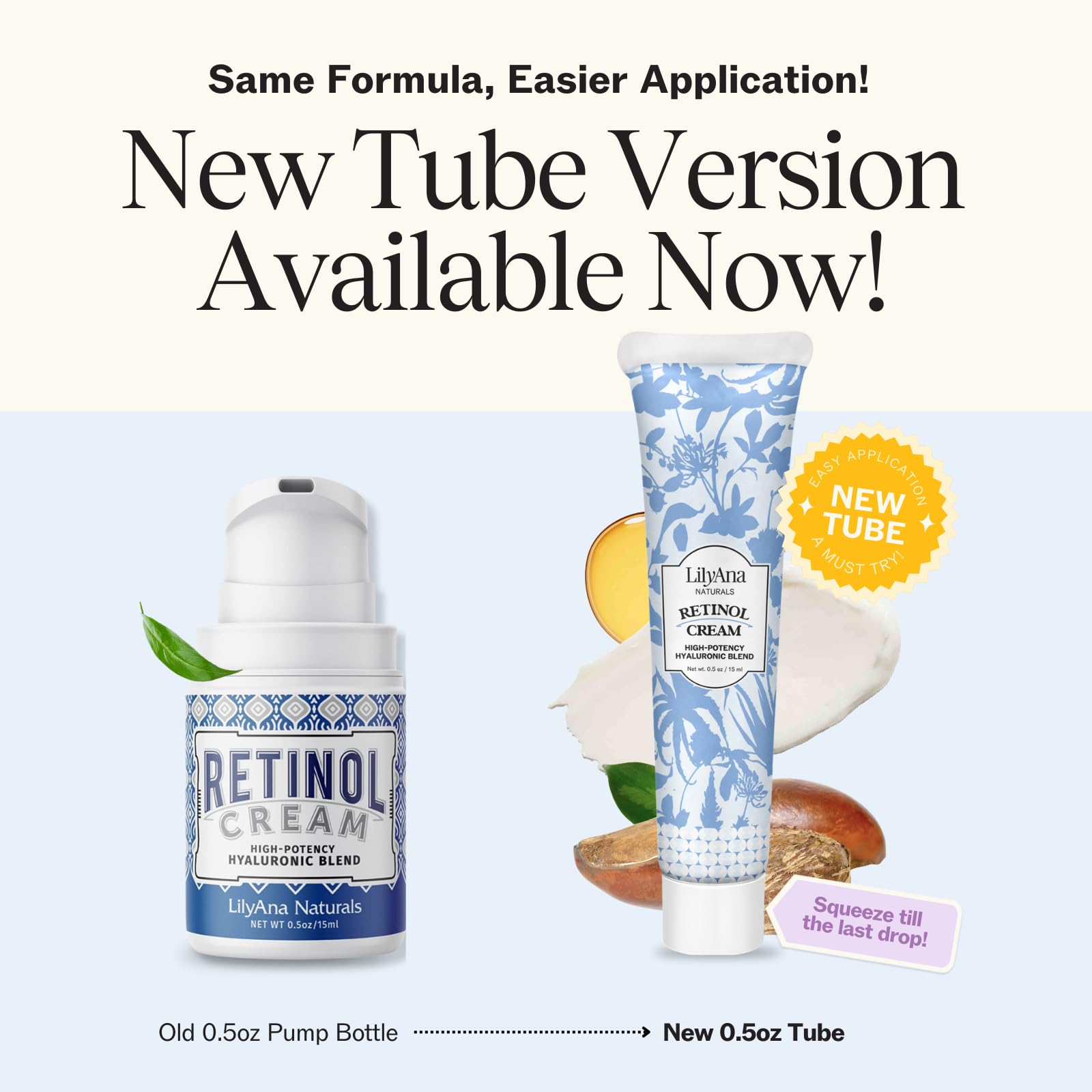 LilyAna Naturals open jar texture close-up highlighting smooth hydrating cream