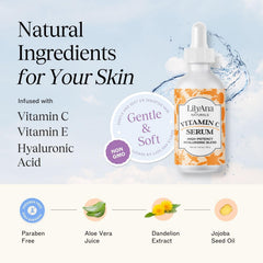 LilyAna Naturals product label close-up showing clean ingredients and claims