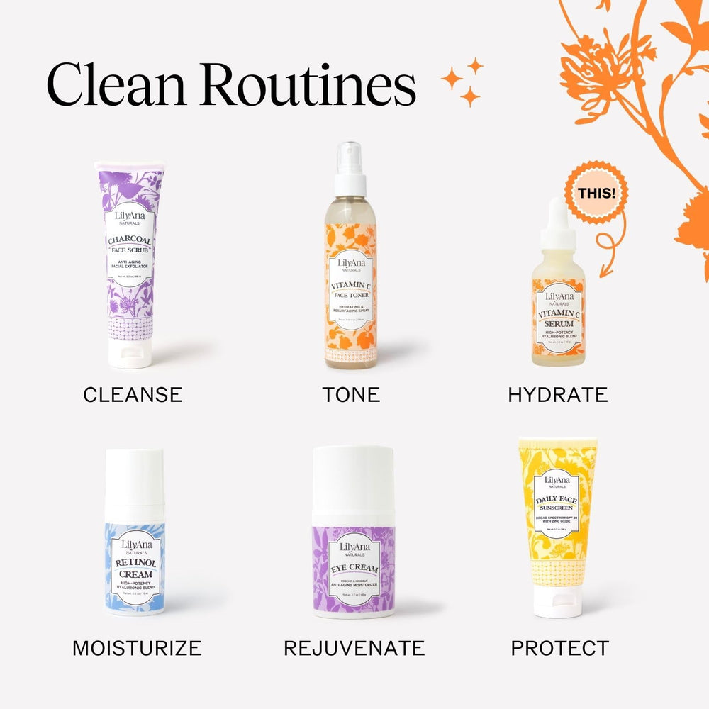 LilyAna Naturals packaging with cruelty-free badge highlighting ethical formulation
