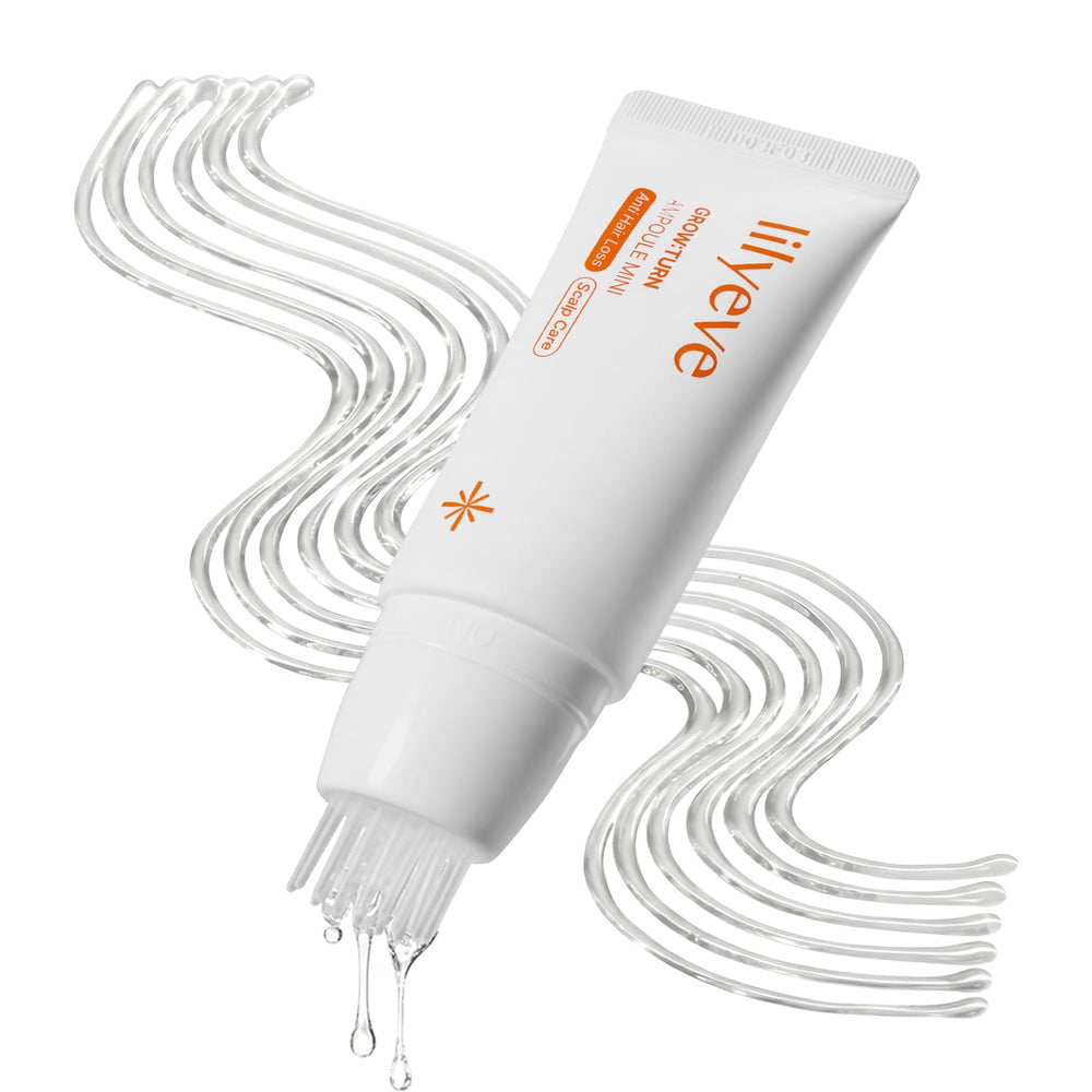 lilyeve front packaging of GROWTURN mini showing compact bottle and label benefit