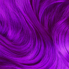 Lime Crime Genie applied on bleached hair for vivid deep violet coverage and shine