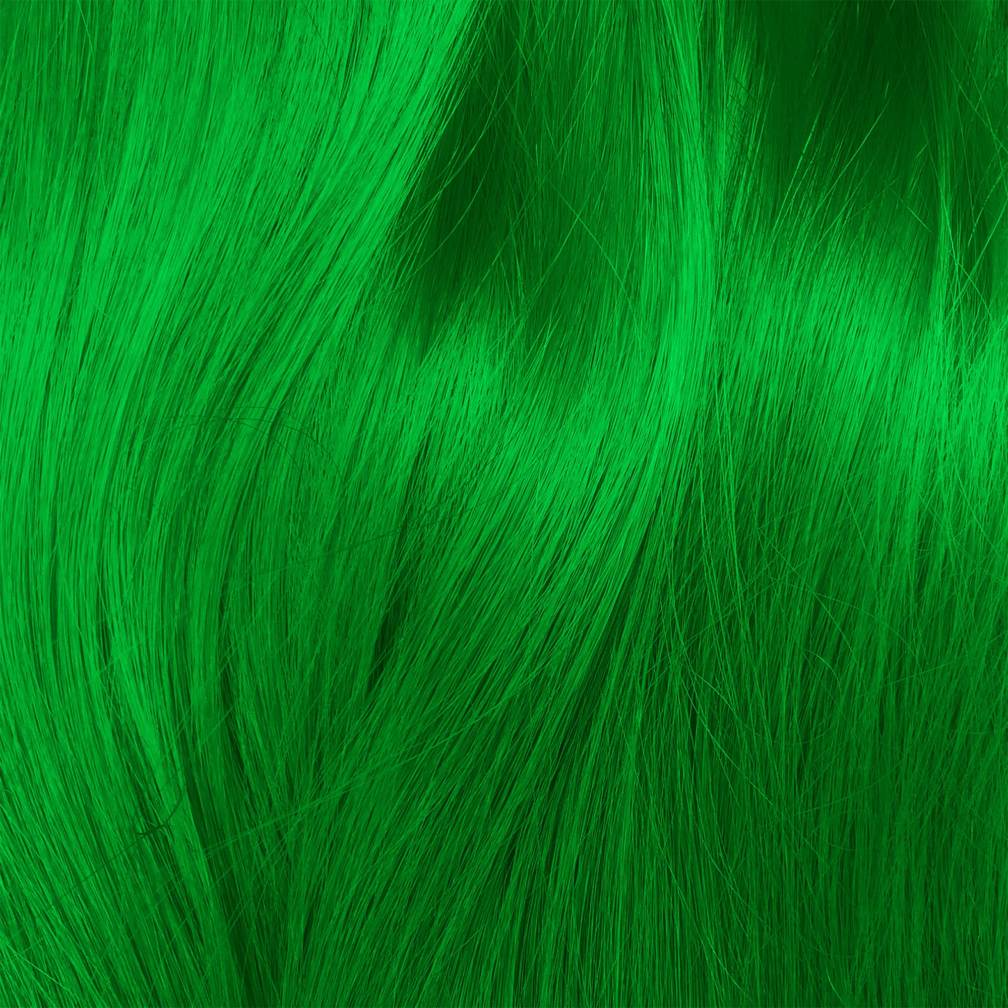 Lime Crime Jello being applied to a hair strand demonstrating even color deposit