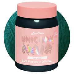 Lime Crime Sea Witch front packaging showing teal dye and brand name for confident color
