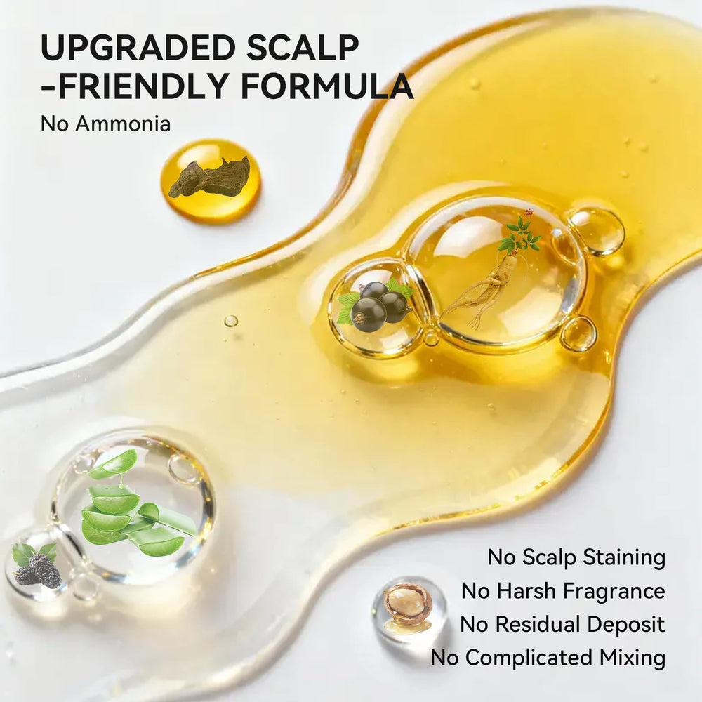 Limer applied to hair demonstrating easy at-home gray coverage
