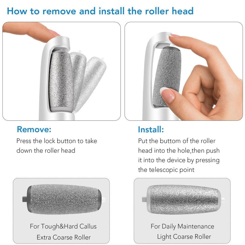 LINKEVAP rollers side by side showing coarse and fine benefits