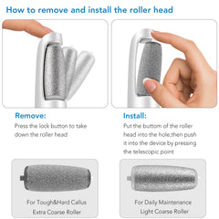 LINKEVAP rollers side by side showing coarse and fine benefits
