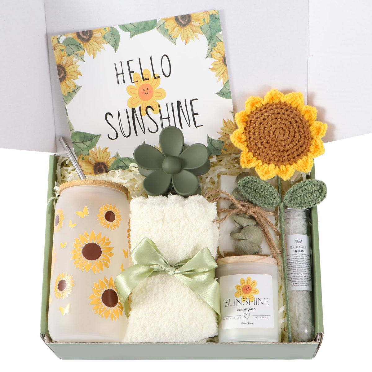 linsuiyyds sunflower gift box front packaging bright presentation and easy gifting