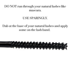 LINX adhesive applied to lash spine for stronger cluster hold