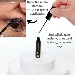 LINX glue droplet texture showing smooth black formula for blending