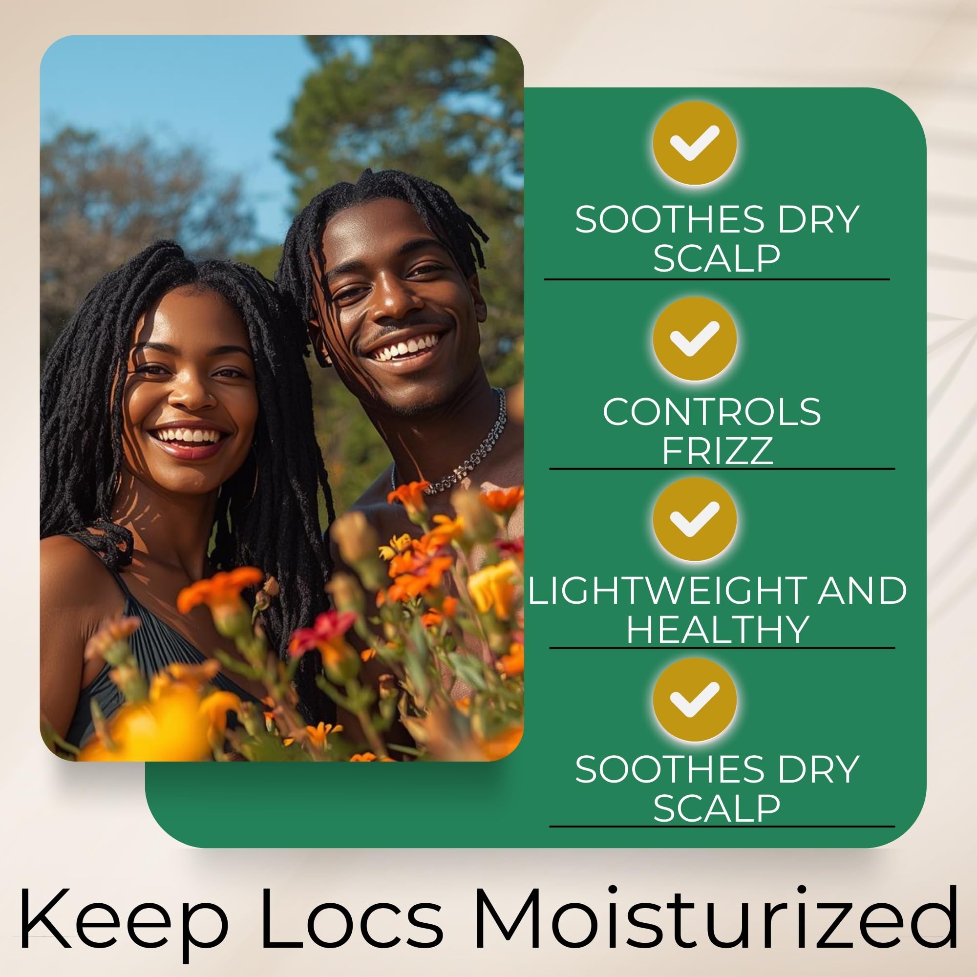 Lion Locs bottle on bathroom counter for daily routine and easy access