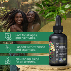 Lion Locs added to loc length delivering visible shine and smoother texture