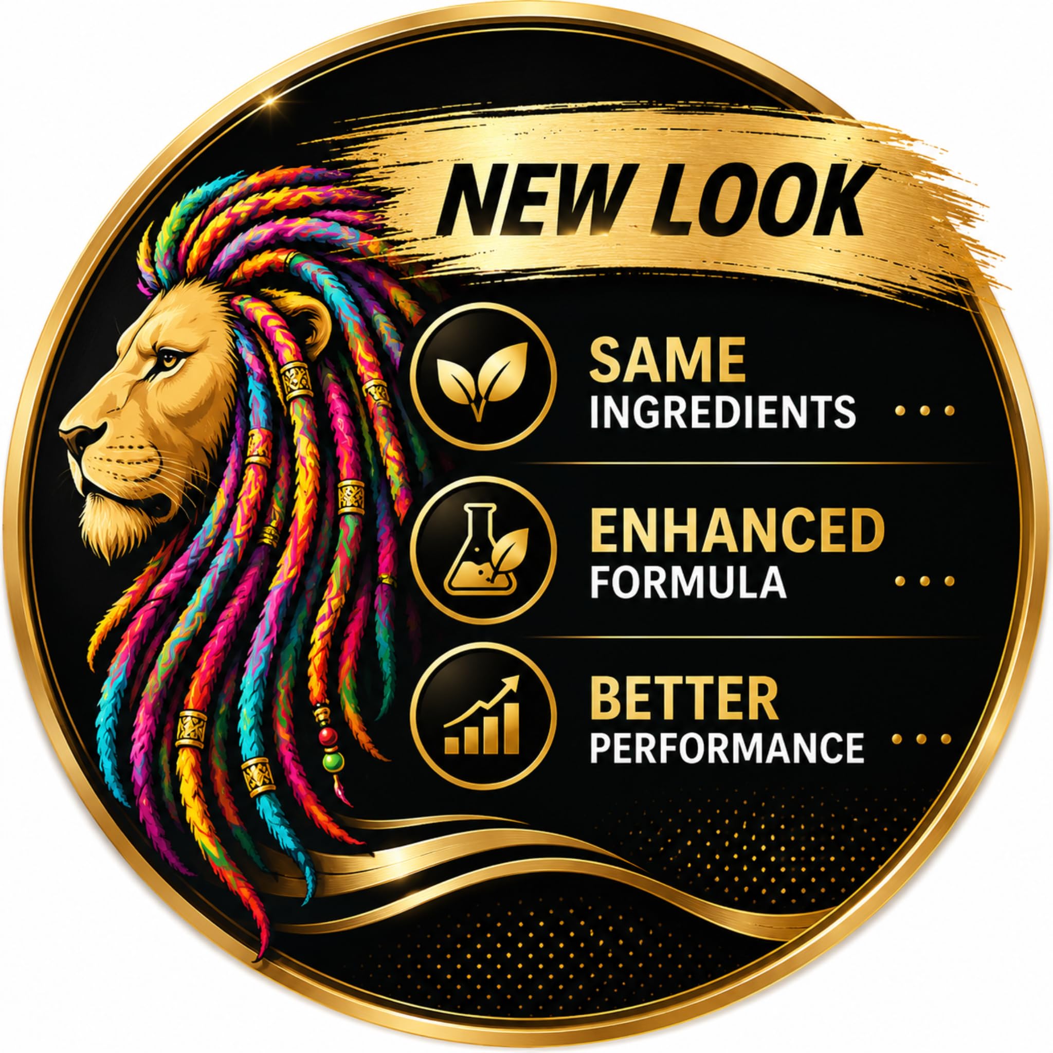 Lion Locs gel texture close-up illustrating smooth clear finish