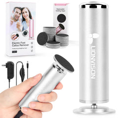 LIONVISON foot file front view showing ergonomic grip and controls for easy handling