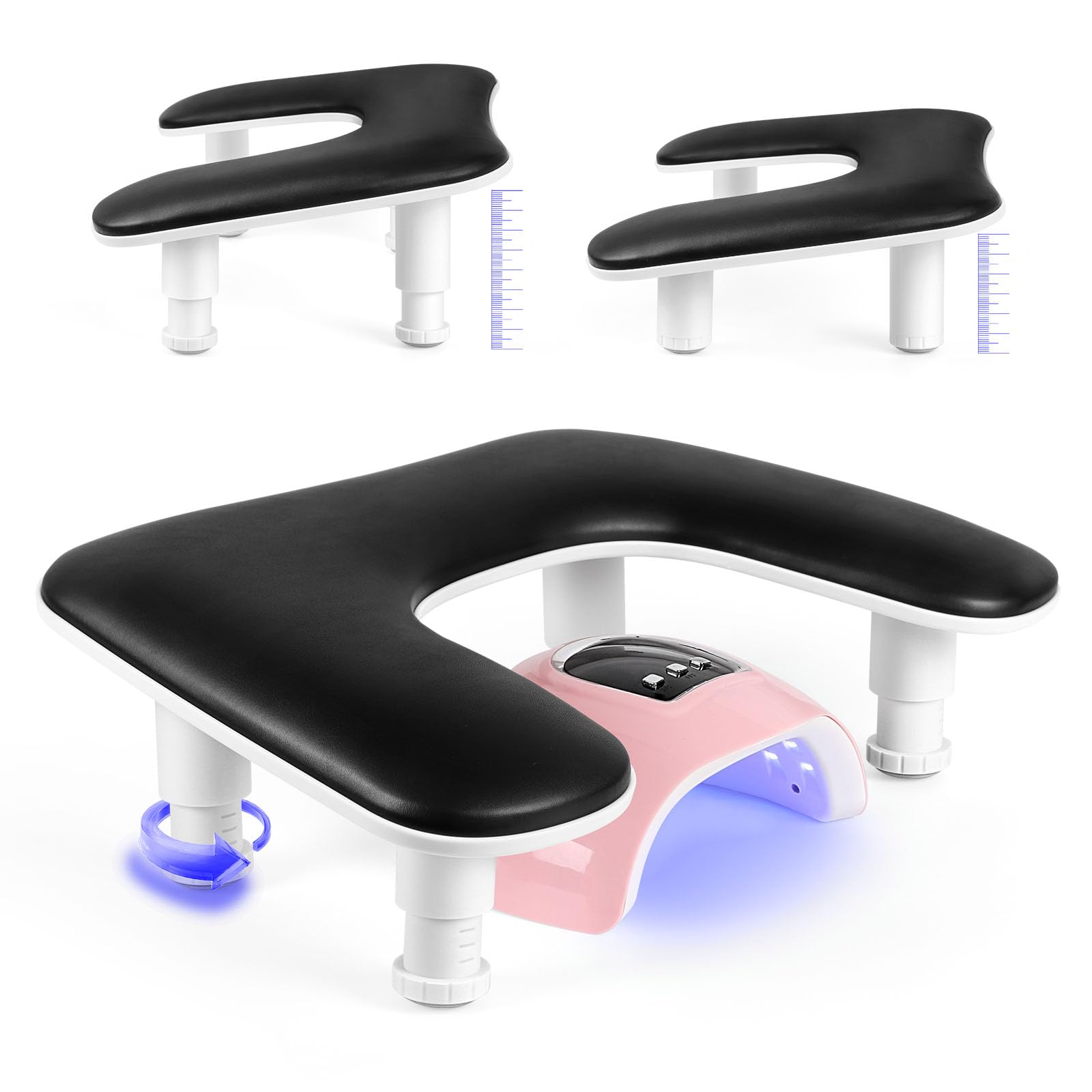 LIONVISON front view of U-shaped armrest showing ergonomic support and comfort
