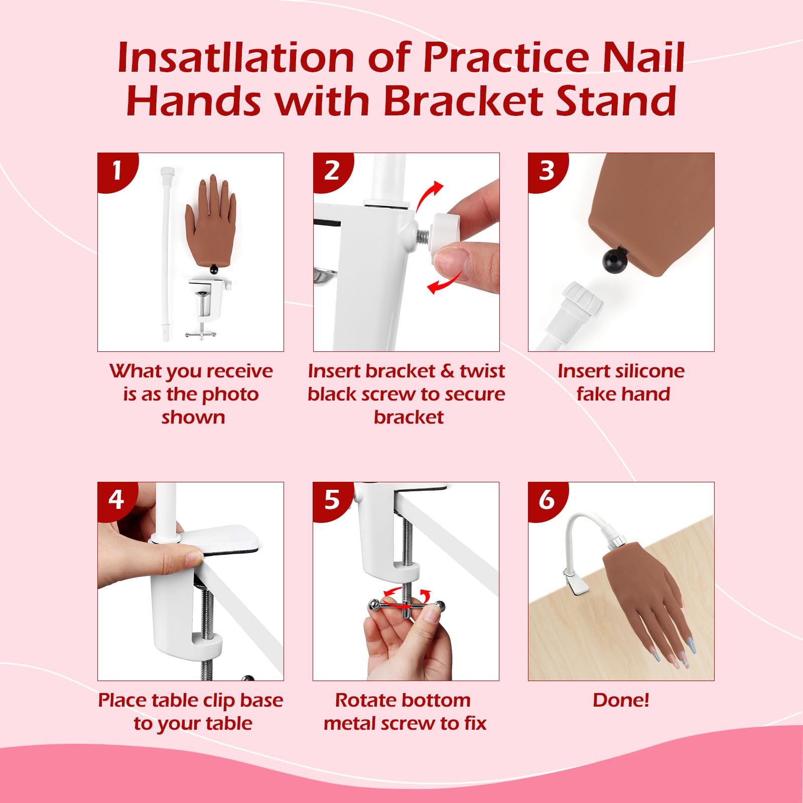 LIONVISON mannequin hand in salon setting showing realistic training environment