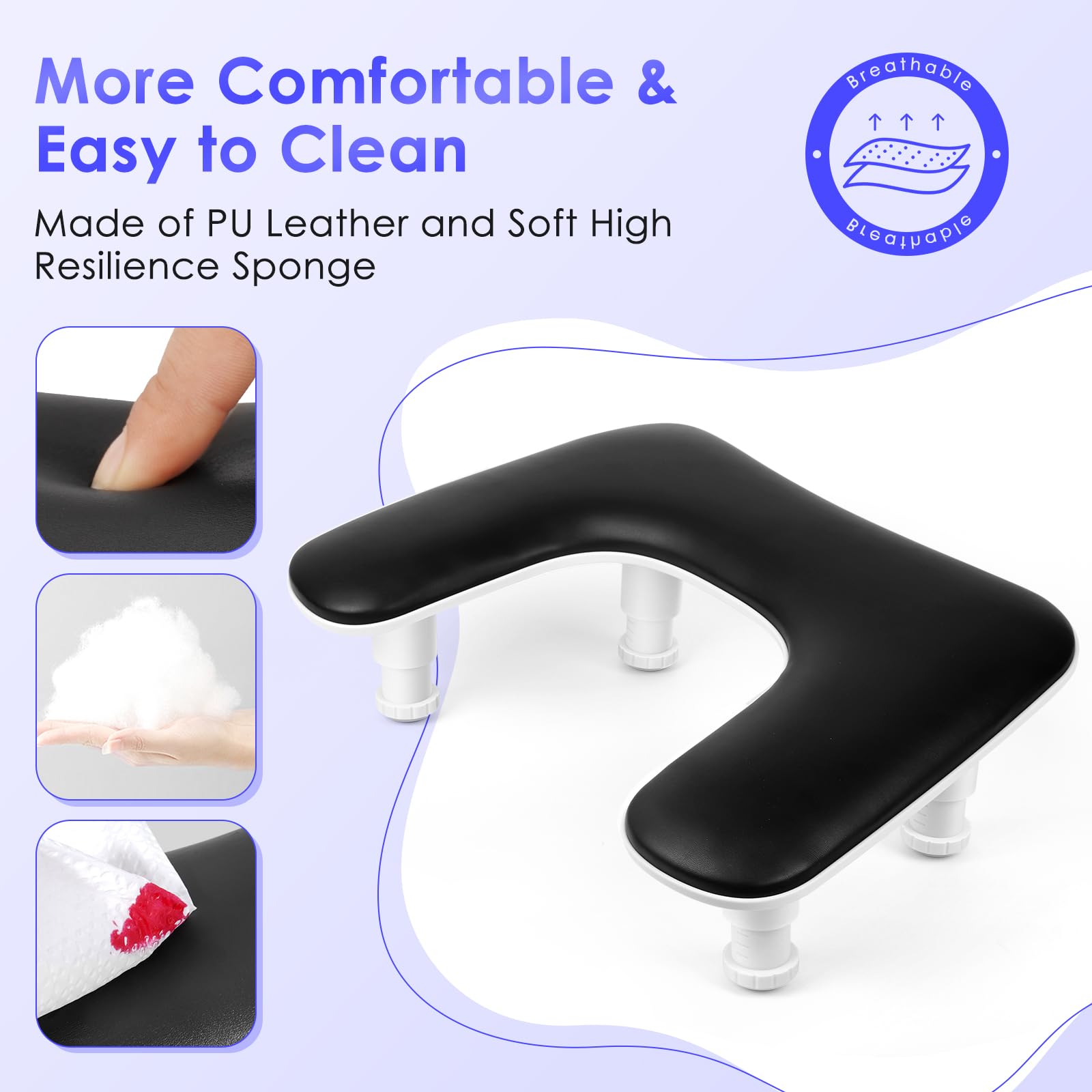 LIONVISON in salon lifestyle setup providing stable client comfort during manicures