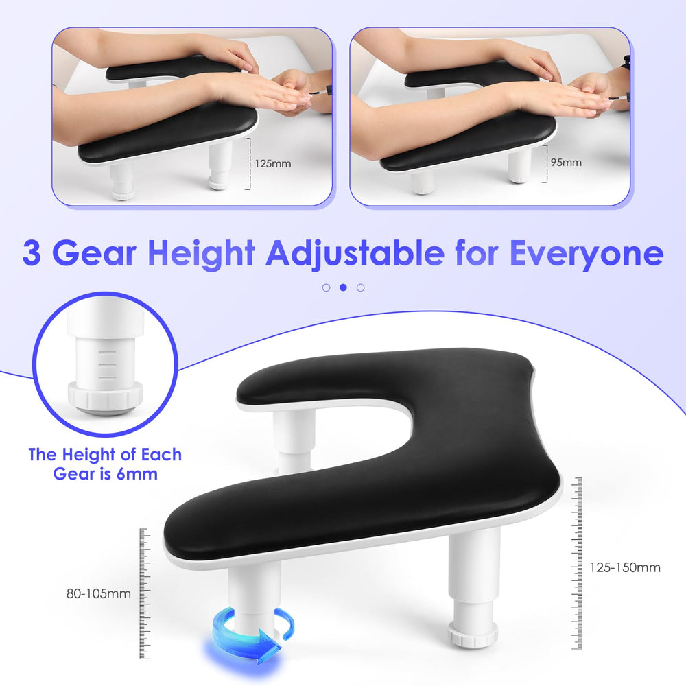 LIONVISON top-down with nail lamp demonstrating compatibility and workspace fit