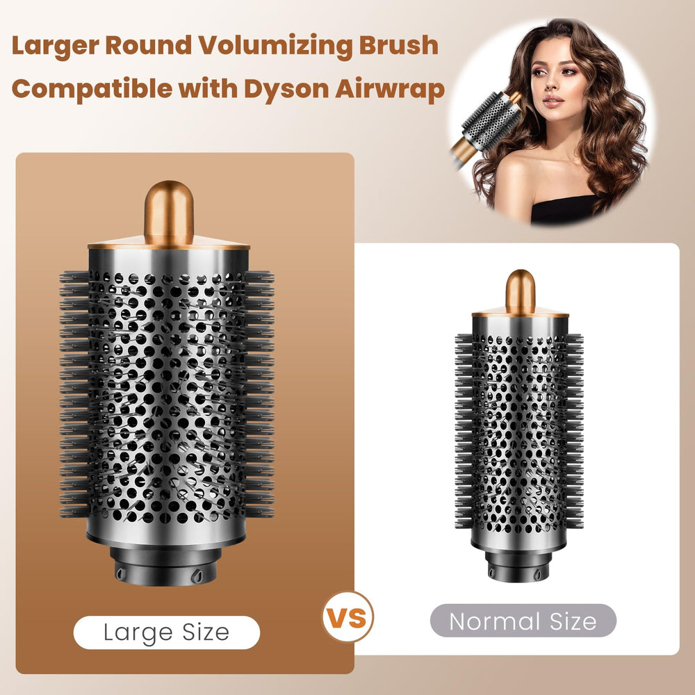Liopif barrel close-up highlighting 5.6-inch size for bigger volume and faster drying