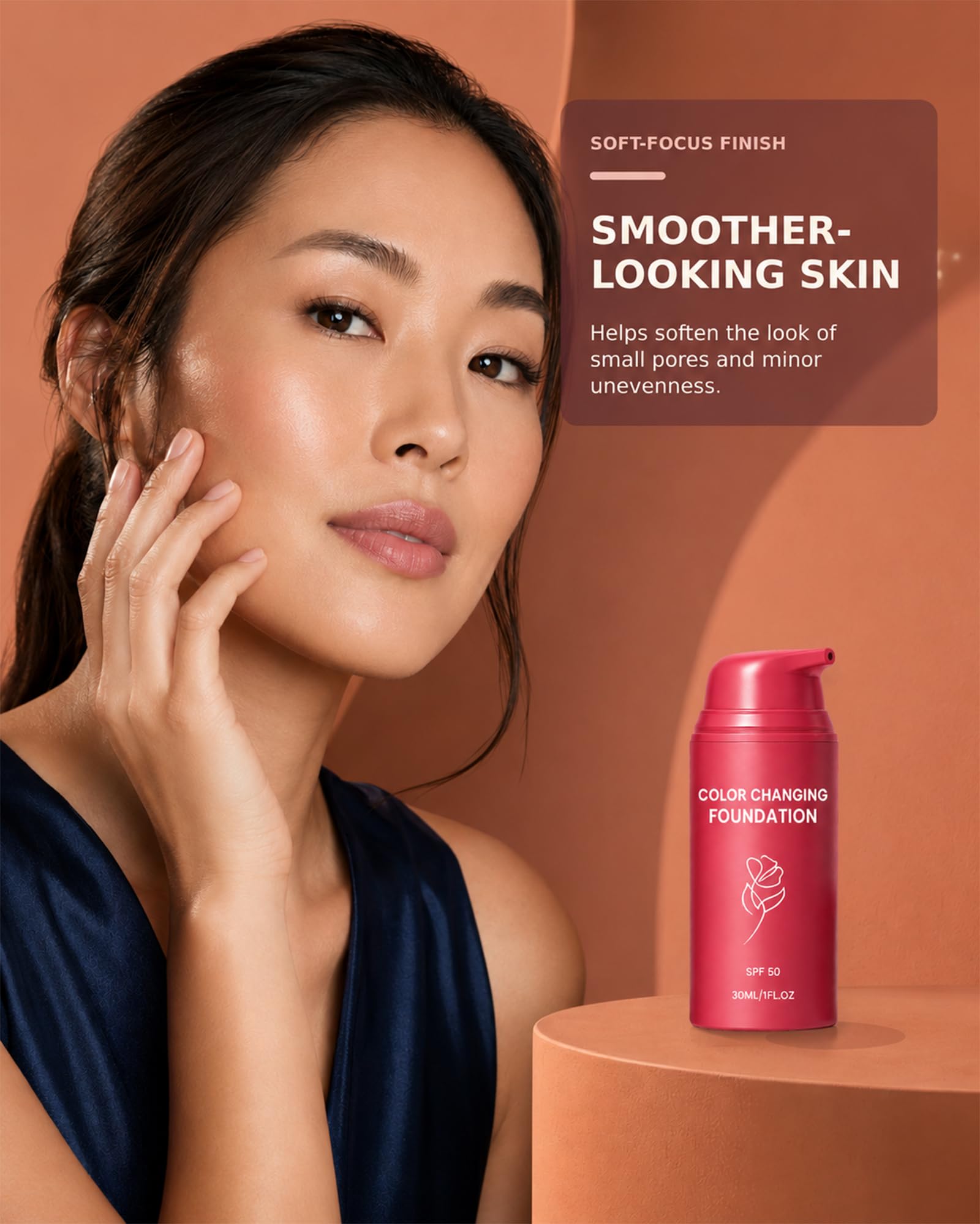 LiovBnik before and after image showing minimized pores benefit